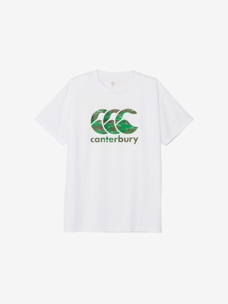 canterbury(カンタベリー) ｜ショートスリーブ グラスパターンロゴティー（ユニセックス／ビッグサイズ）