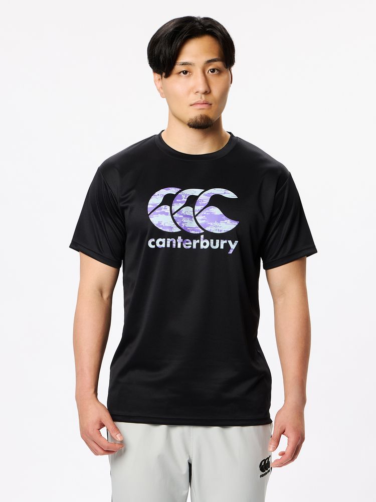 canterbury(カンタベリー) ｜ショートスリーブ グラスパターンロゴティー（ユニセックス／ビッグサイズ）