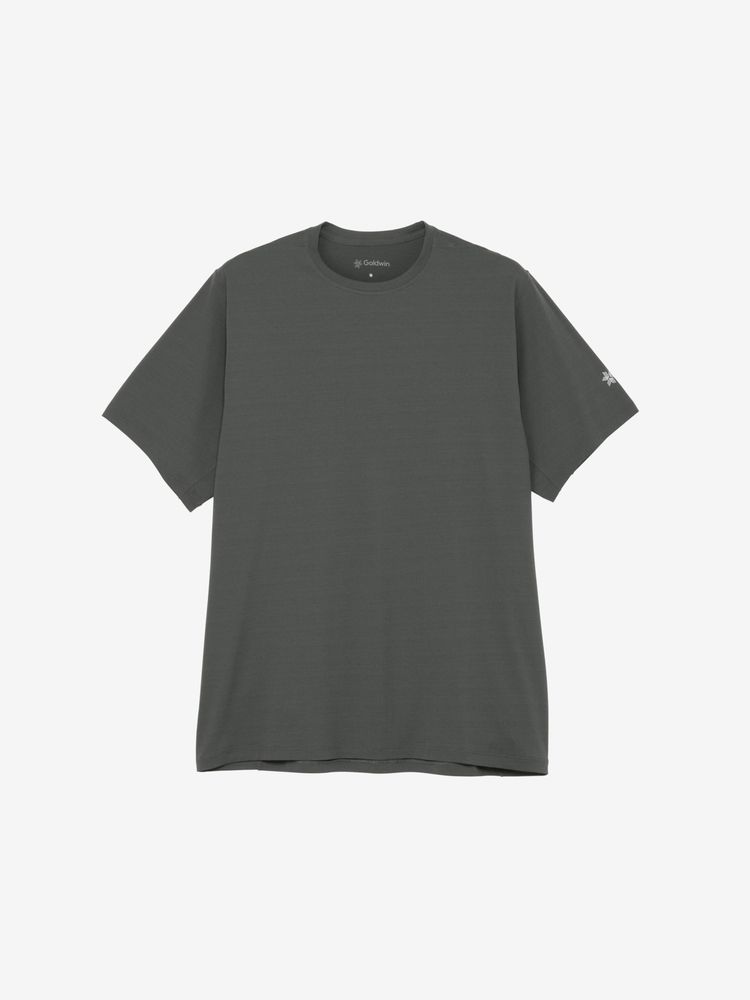 Goldwin WF-Quick Dry T-shirt グレー ダークグレー Goldwin - WF Light Waffle-Knit Delta Solotex T-Shirt - Gray