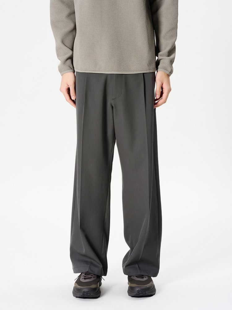 【美品】ゴールドウイン　ワンタックストレートパンツ　グレー GL75180]Goldwin(ゴールドウィン) One Tuck Straight Pants ワンタック