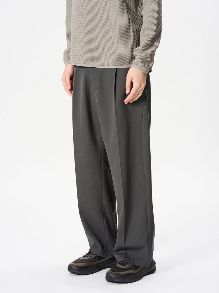 公式】ワンタックストレートウールパンツ（ユニセックス）｜ゴールド