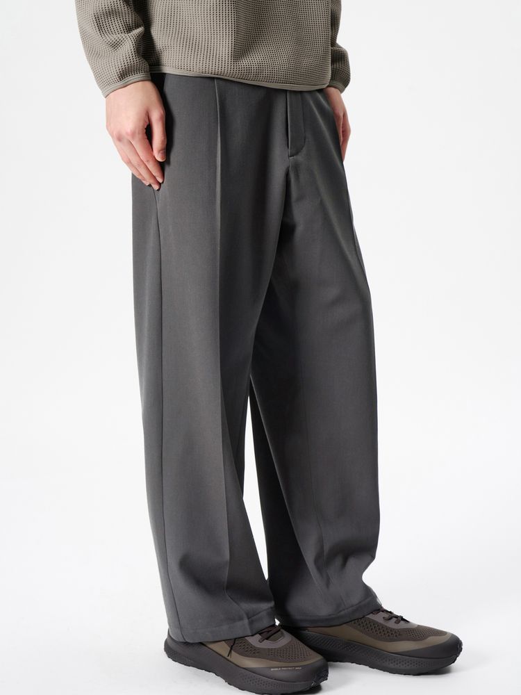 公式】ワンタックストレートウールパンツ（ユニセックス）｜ゴールド