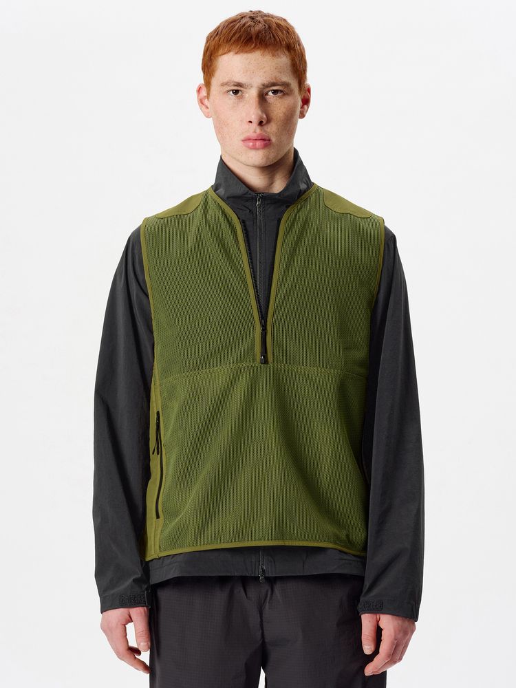 トナリスメッシュハーフジップベスト（ユニセックス） 4