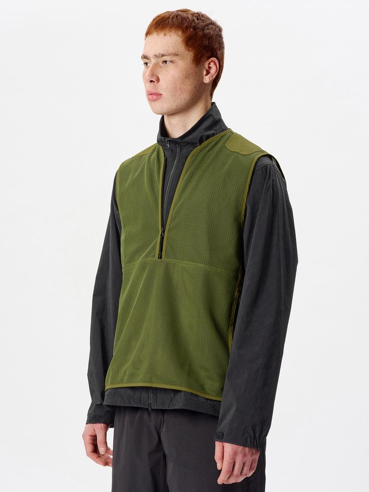 トナリスメッシュハーフジップベスト（ユニセックス） 5