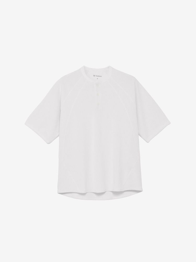 メッシュワッフルアクチノイドヘンリーネックティーシャツ（ユニセックス） 5