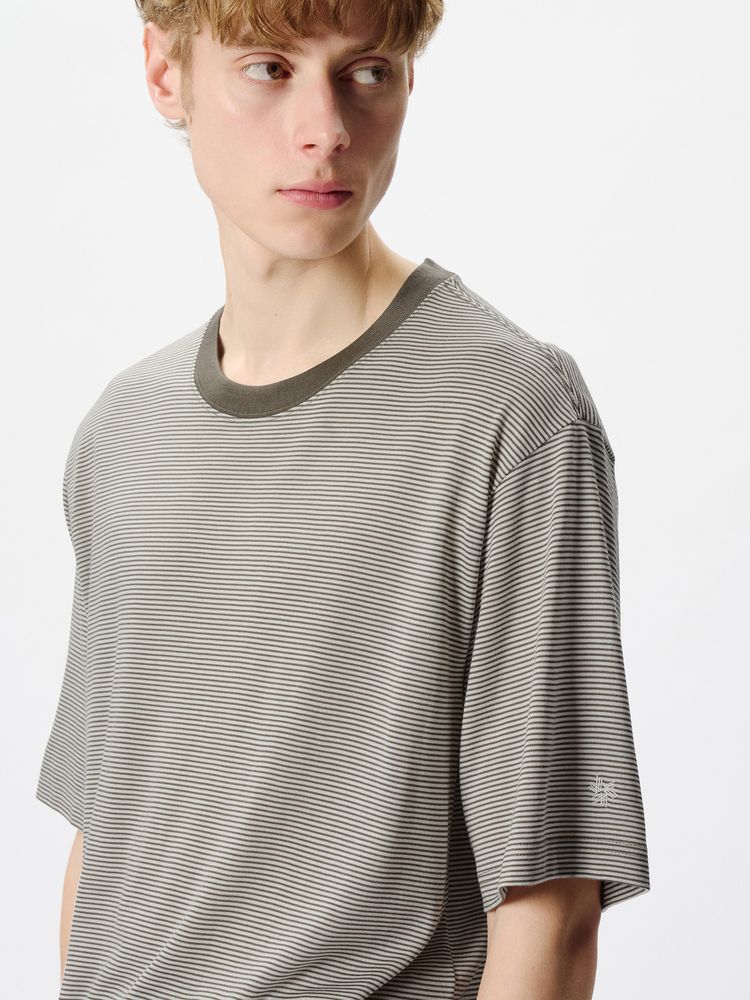 Goldwin(ゴールドウイン) ｜ストライプドウールリヨセルジャージーティーシャツ（ユニセックス）