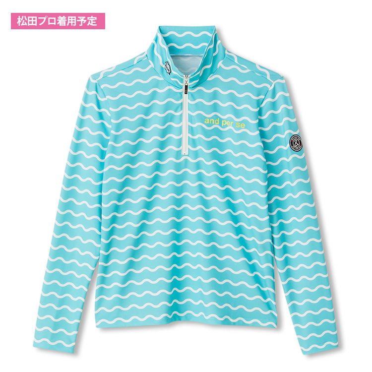 長袖ハーフジップハイネックシャツ レディース Afs9110p2 And Per Se アンパスィ 公式通販