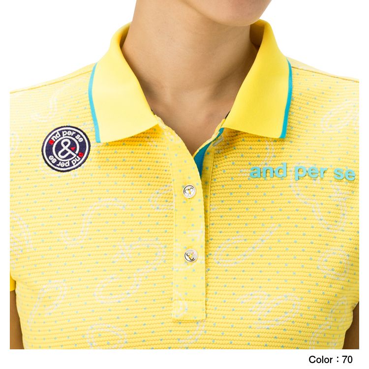 半袖ポロシャツ レディース Afs9710x2 And Per Se アンパスィ 公式通販