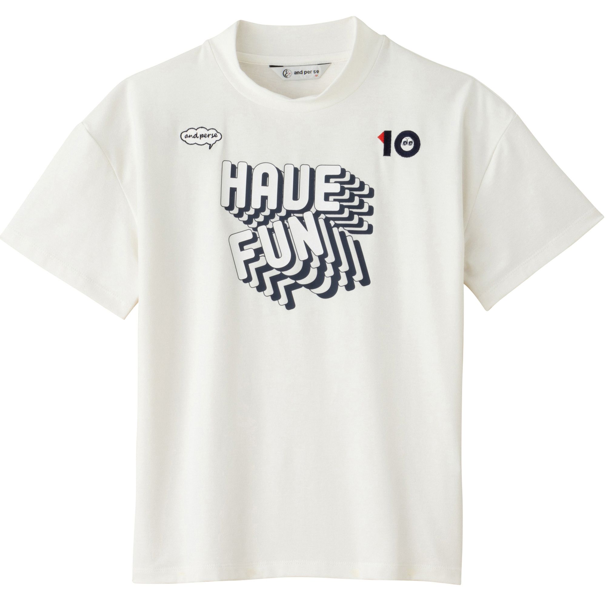 モックネックロゴプリントtシャツ レディース ゴルフ Afs6602w2 And Per Se公式通販 セール