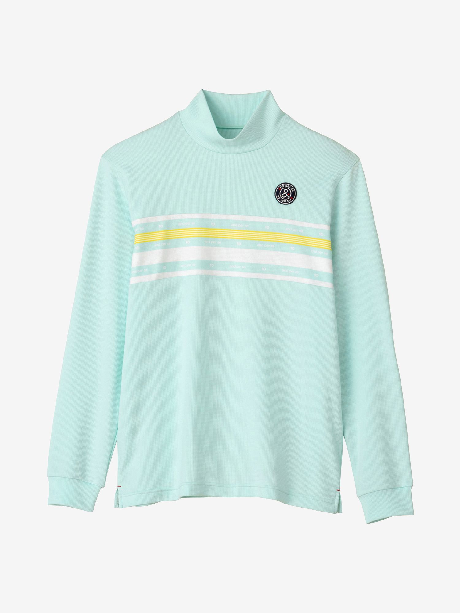 ハイネックパネルボーダー長袖シャツ メンズ ゴルフ Ams92x1 And Per Se公式通販 セール