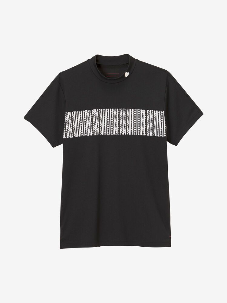 FlexMagic 半袖モックネックロゴプリントシャツ（メンズ/ゴルフ 
