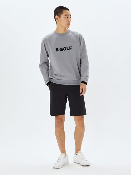 美品　and per se メンズ　ゴルフショートパンツ　LL FUNALIVE パンツ GENERATION LINE ストライプショートパンツ