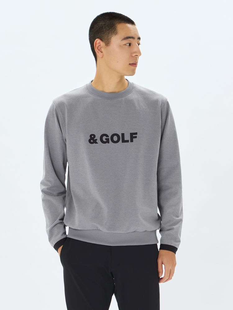 and per se(アンパスィ) ｜＆GOLF エアリーフレンチテリー ロングスリーブプルオーバー（メンズ）