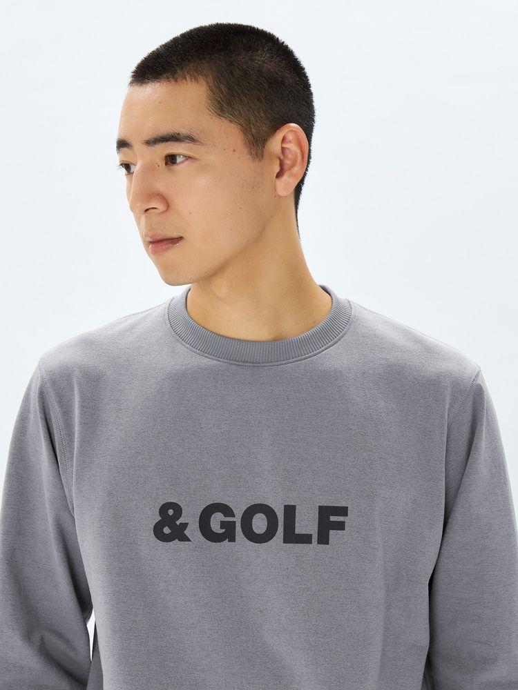 and per se(アンパスィ) ｜＆GOLF エアリーフレンチテリー ロングスリーブプルオーバー（メンズ）