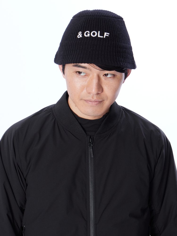 and per se(アンパスィ) ｜＆GOLF ウールミックスニット バケットハット（メンズ）