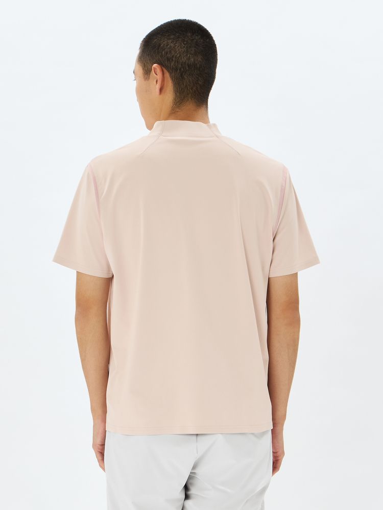 and per se(アンパスィ) ｜＆GOLF レイシャットピケ半袖モックネックシャツ（ユニセックス）