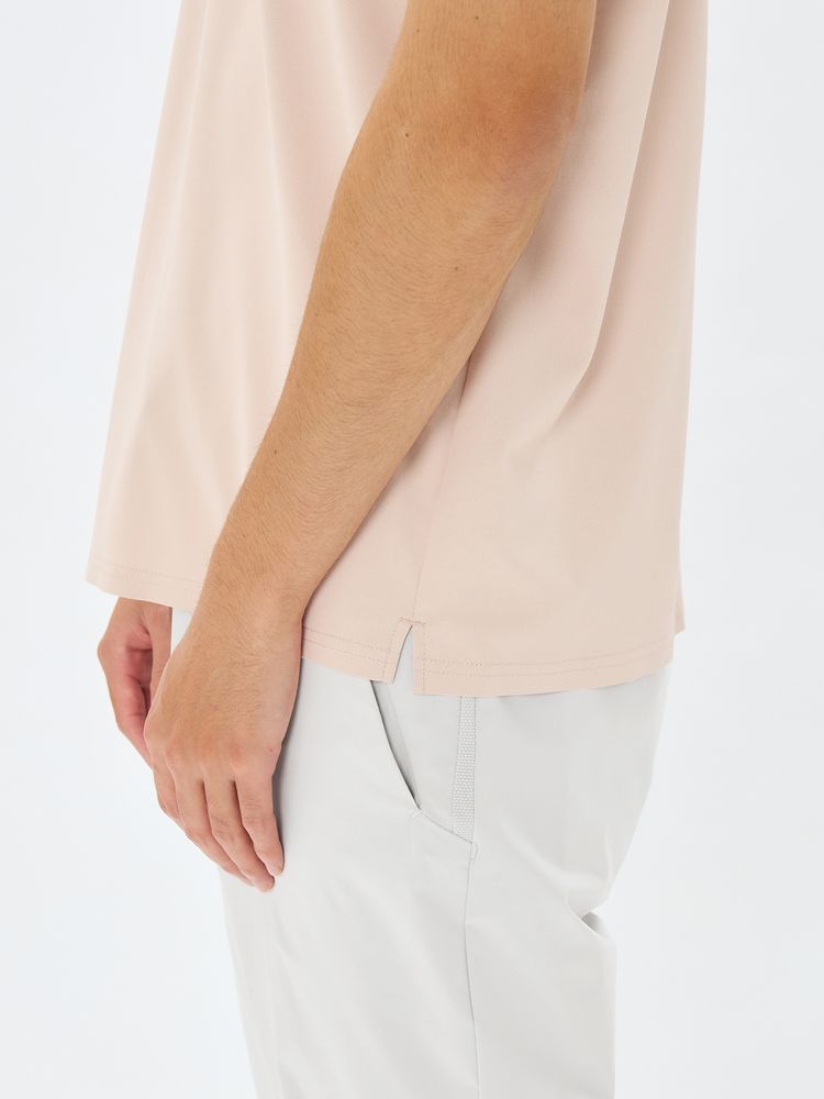 and per se(アンパスィ) ｜＆GOLF レイシャットピケ半袖モックネックシャツ（ユニセックス）