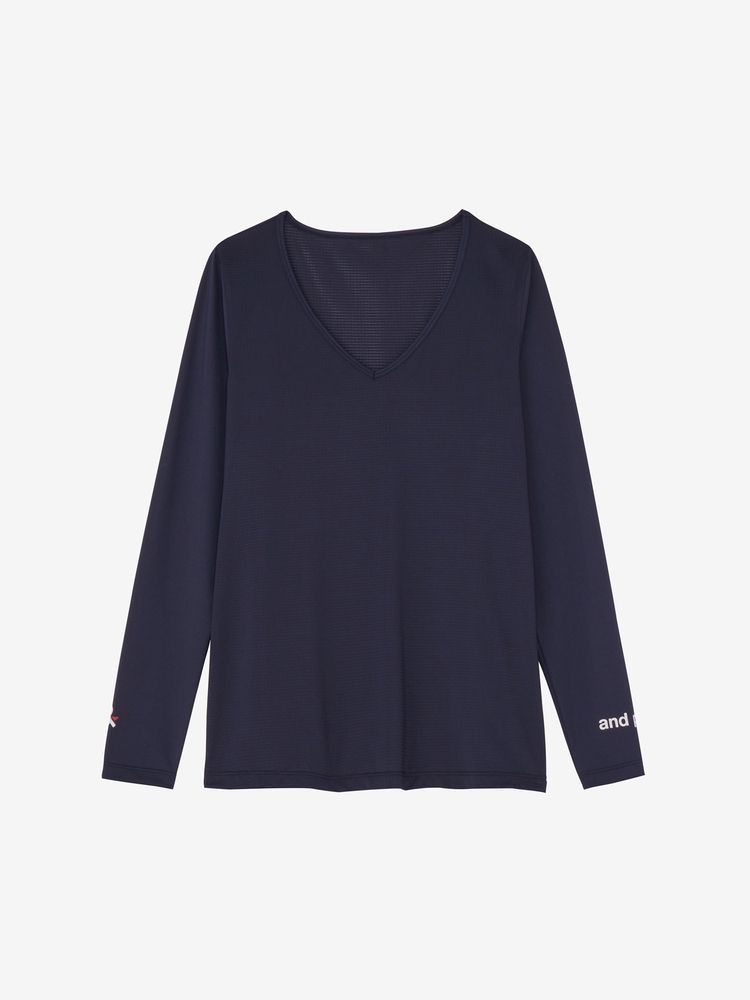 and per se(アンパスィ) ｜Vネックインナーシャツ（レディース）