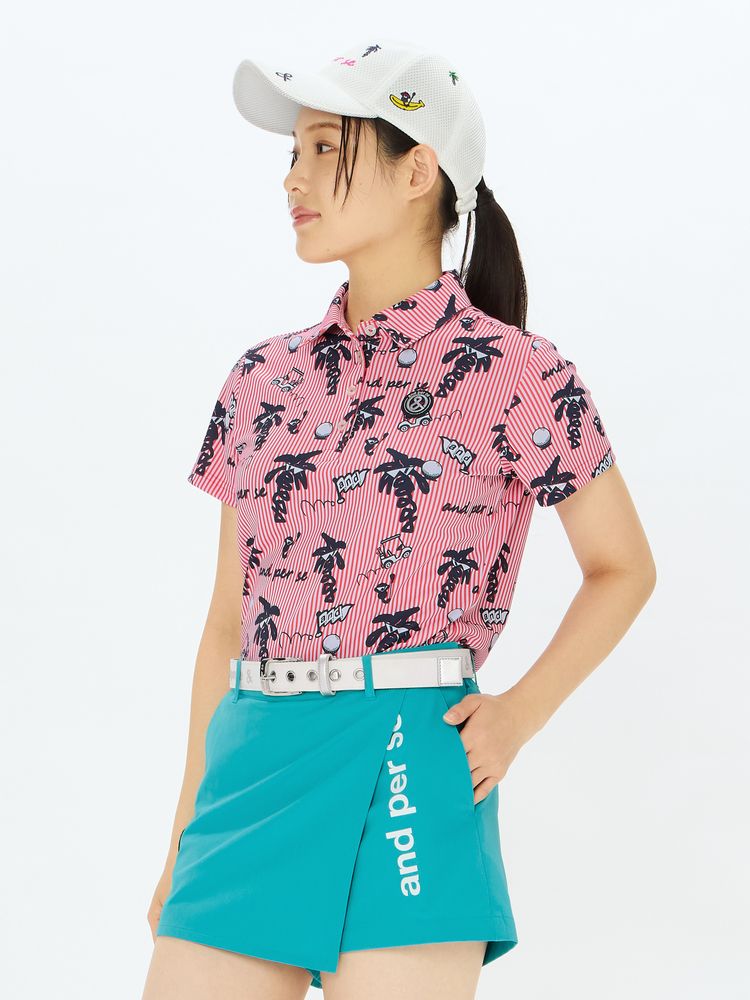 tシャツ ソルケアプリンテッド半袖シャツ（レディース） レディース 公式・アウトレット】ソルケアプリンテッド半袖シャツ