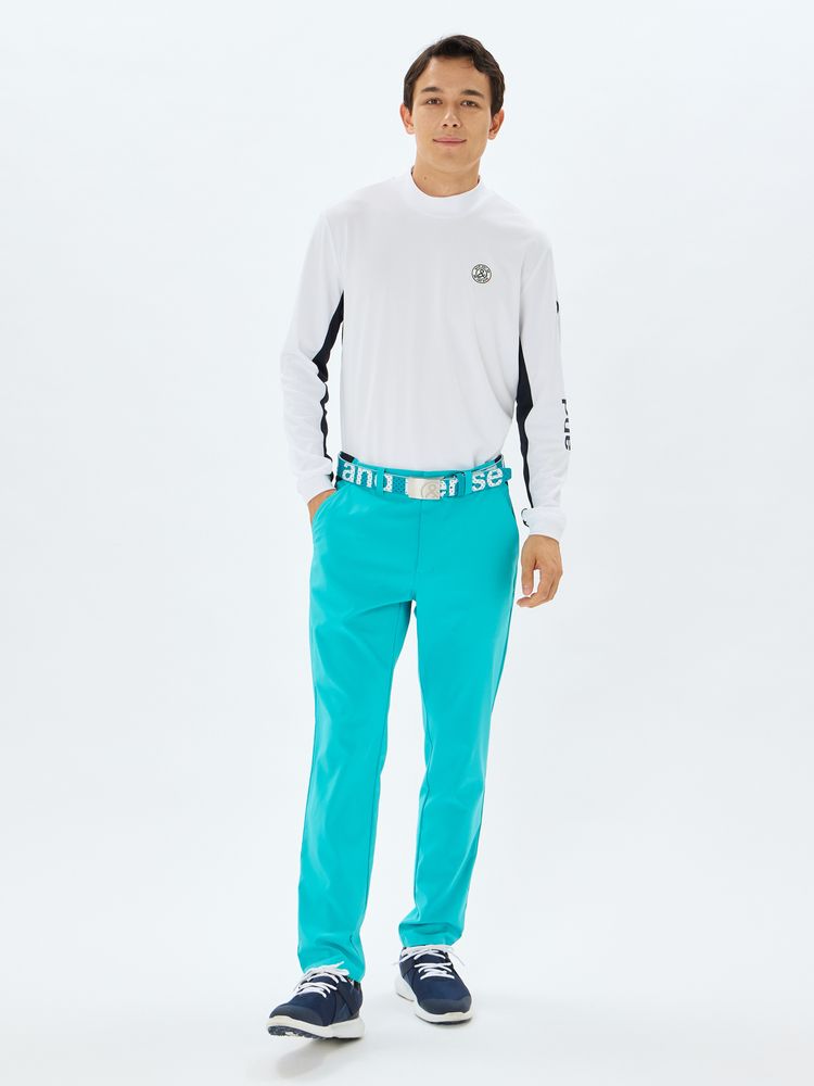 and per se(アンパスィ) ｜ソルケアハニカム長袖モックネックシャツ（メンズ）