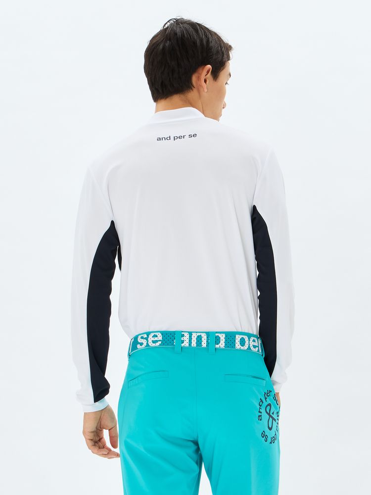 公式・アウトレット】ソルケアハニカム長袖モックネックシャツ（メンズ