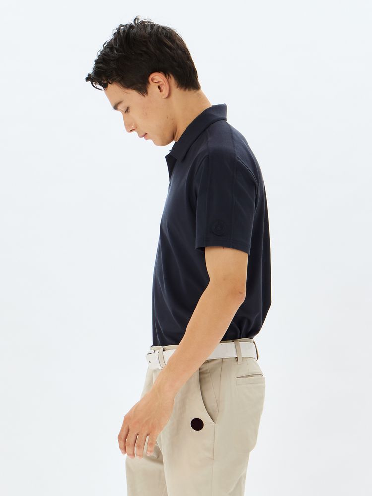 and per se(アンパスィ) ｜ミニリップル半袖スキッパーシャツ（メンズ）