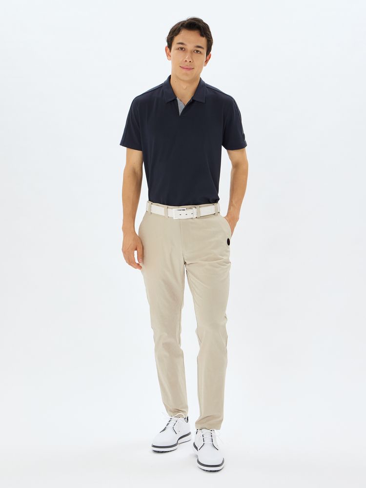 and per se(アンパスィ) ｜ミニリップル半袖スキッパーシャツ（メンズ）