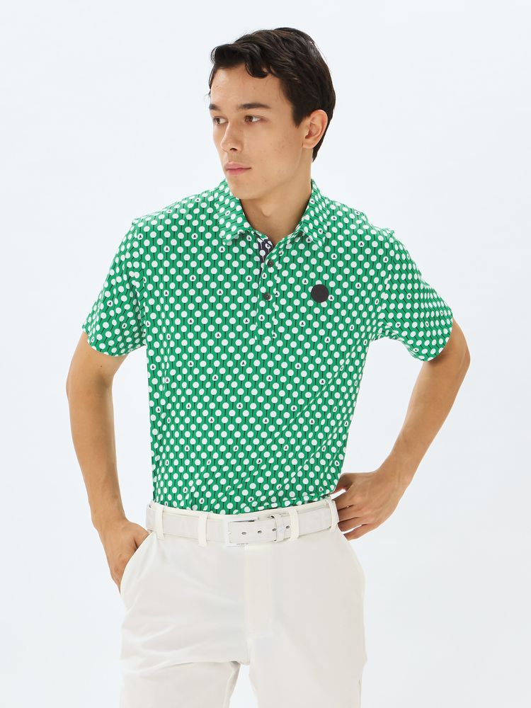 公式・アウトレット】プリンテッドワッフル半袖シャツ（メンズ