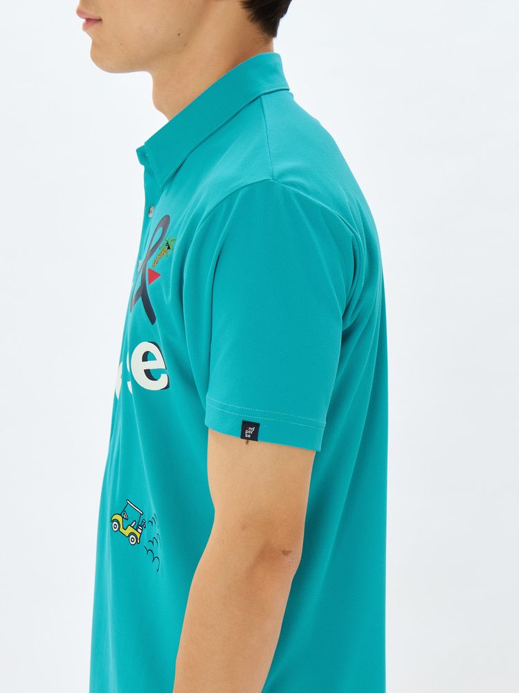 and per se(アンパスィ) ｜スイングドライパイルプリンテッドポロシャツ（メンズ）