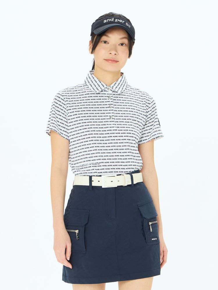 and per se(アンパスィ) ｜スイングドライエアリードット半袖シャツ（レディース）