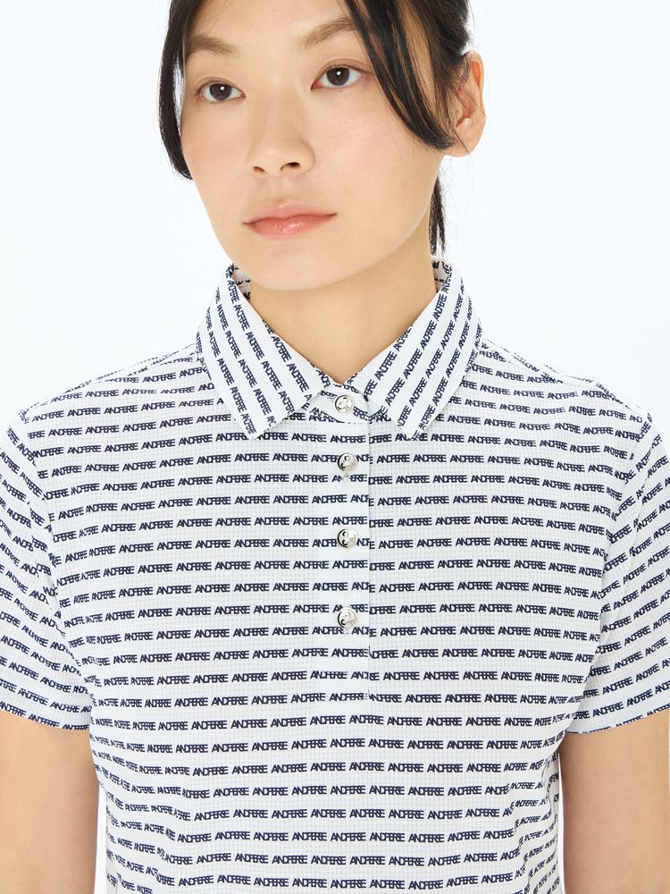 and per se(アンパスィ) ｜スイングドライエアリードット半袖シャツ（レディース）