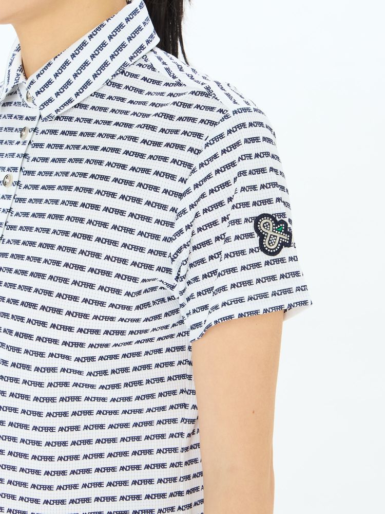 and per se(アンパスィ) ｜スイングドライエアリードット半袖シャツ（レディース）