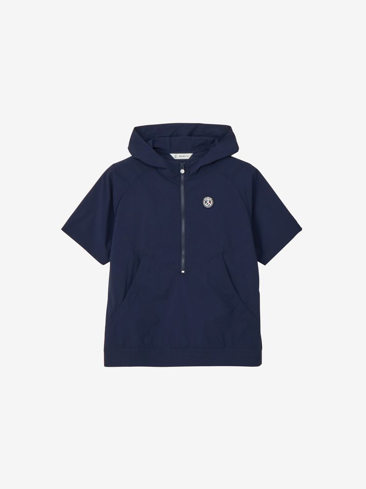 【美品】and par se アンパスィ ネイビー ジャケット AND PER SE アンパスィ 長袖 ジップジャケット 総柄 ネイビー系