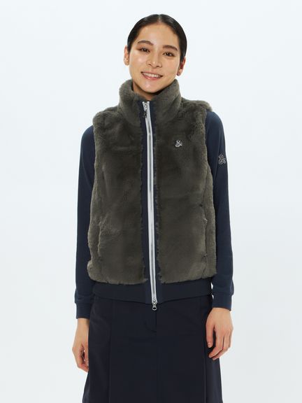 公式】ファー素材ベスト（レディース）｜アンパスィ公式ストア