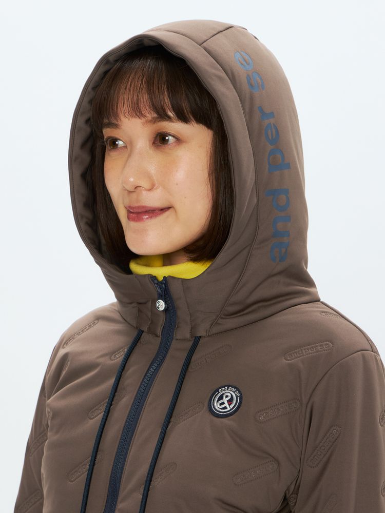 and per se(アンパスィ) ｜エアジャスター中わたフーディーブルゾン（レディース）