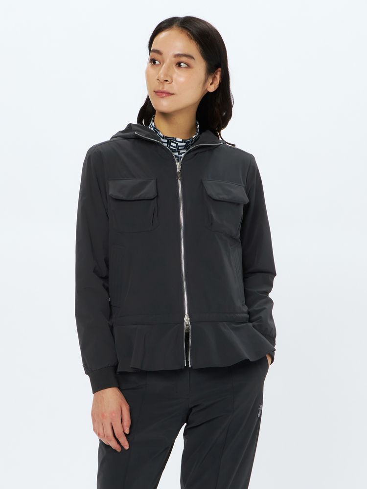 and per se(アンパスィ) ｜ロイカマルチストレッチフーディーブルゾン（レディース）