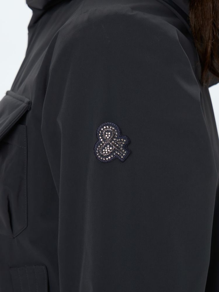 and per se(アンパスィ) ｜ロイカマルチストレッチフーディーブルゾン（レディース）