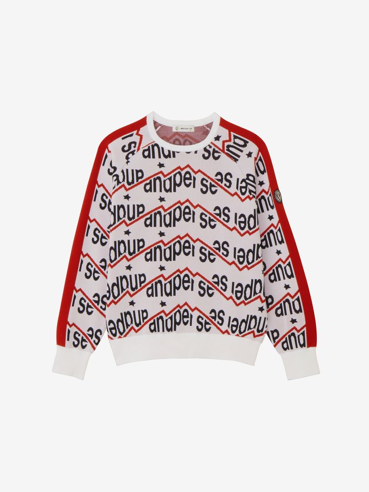 公式】アクティブニット ジャカードセーター（レディース