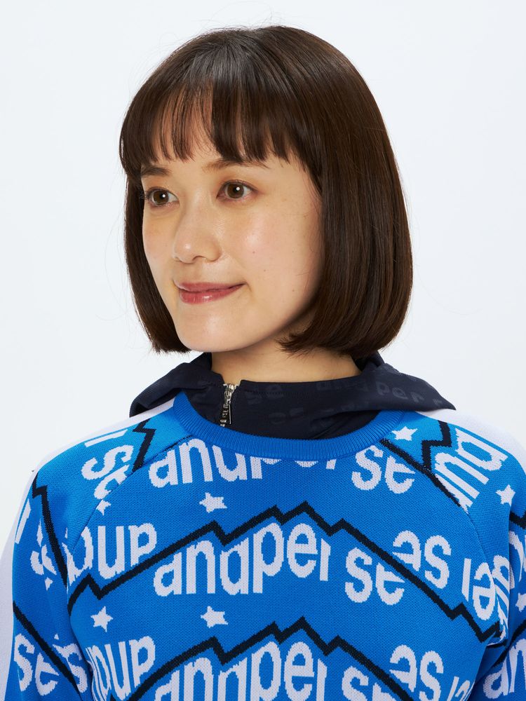 and per se(アンパスィ) ｜アクティブニット ジャカードセーター（レディース）