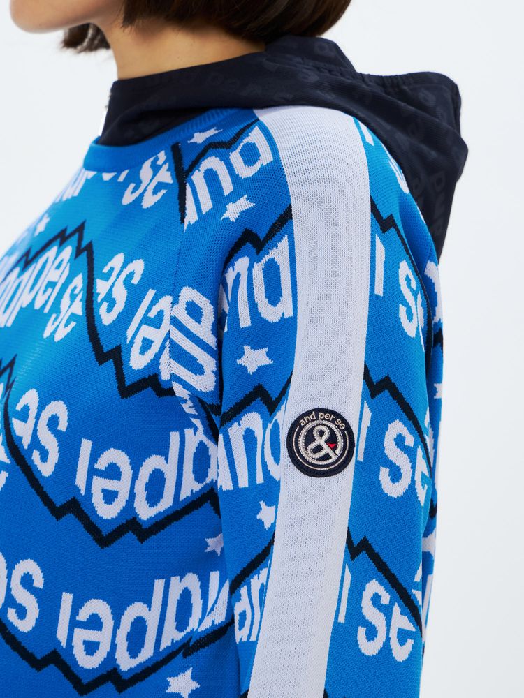 and per se(アンパスィ) ｜アクティブニット ジャカードセーター（レディース）