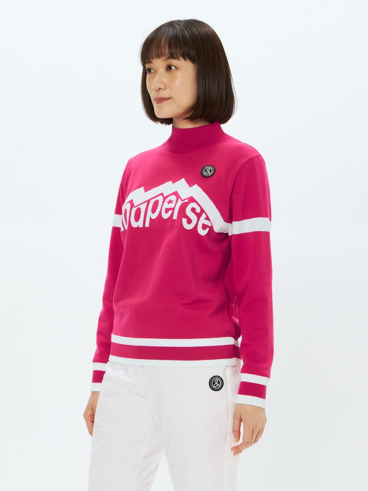 公式】ウインドシャッター袖防風ハイネックセーター（レディース