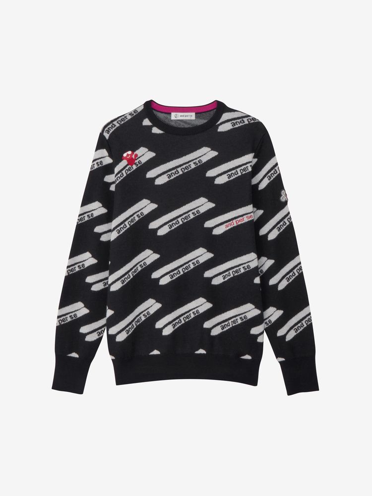 公式】クレアニットジャカードセーター・日本製（レディース