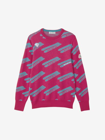 公式・セール】クレアニットジャカードセーター・日本製（レディース