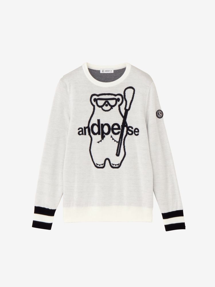 and per se(アンパスィ) ｜クレアニットクルーネックセーター・日本製（レディース）