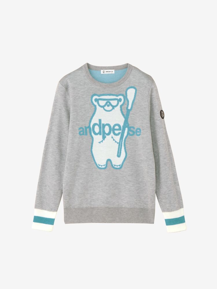 and per se(アンパスィ) ｜クレアニットクルーネックセーター・日本製（レディース）