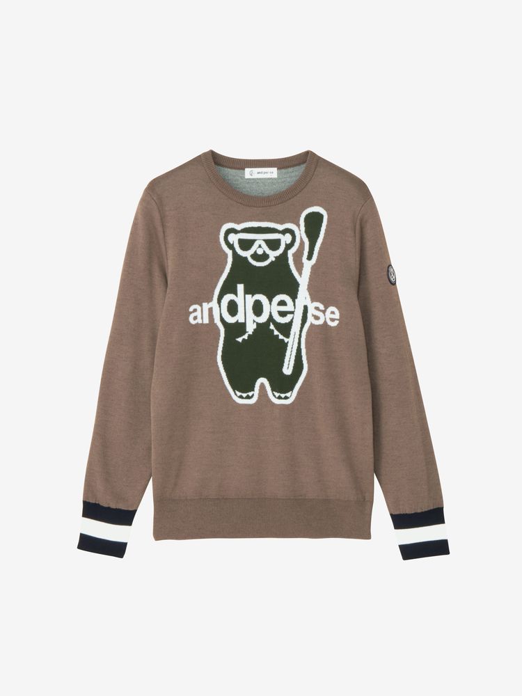 and per se(アンパスィ) ｜クレアニットクルーネックセーター・日本製（レディース）