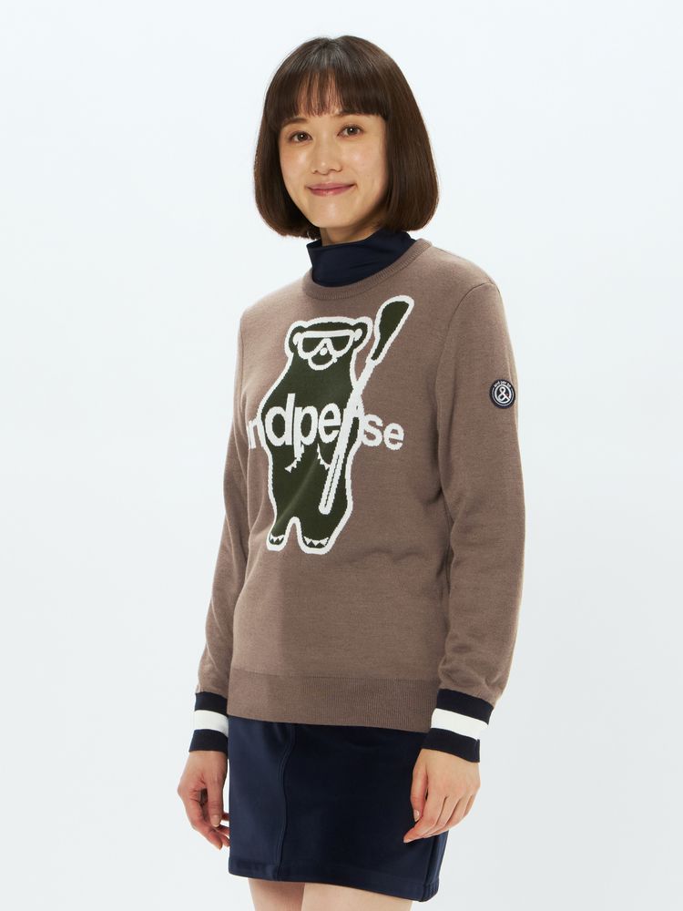 and per se(アンパスィ) ｜クレアニットクルーネックセーター・日本製（レディース）