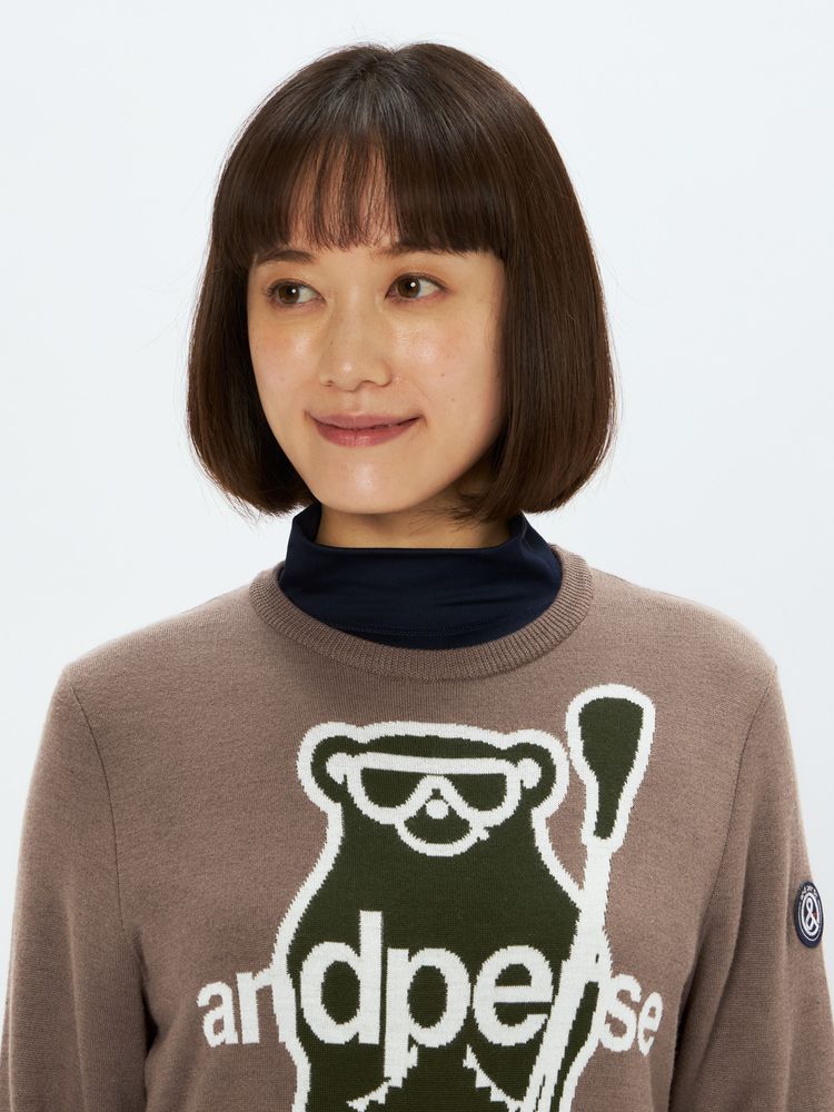 and per se(アンパスィ) ｜クレアニットクルーネックセーター・日本製（レディース）