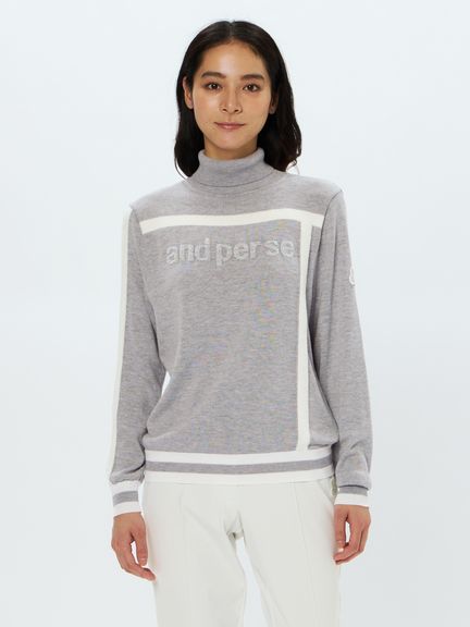 タグ付新品★and per seアンパスィ防風スリーブタートルネックセーターL白 公式】タートルネックセーター（レディース）｜アンパスィ公式ストア