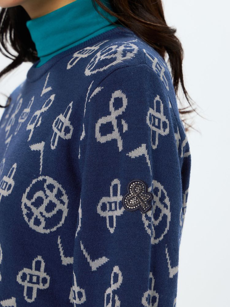 公式・アウトレット】ラムールジャカードニットセーター（レディース